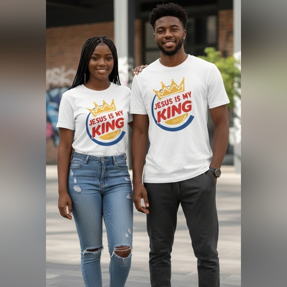 Graphic T-Shirt JESUS IS MY KING Unisex - Picture 2 of 6